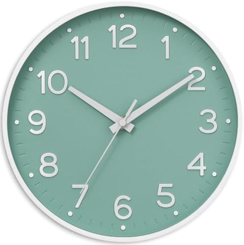 Roymnie 8 Inch Wall Clock, Battery Operated Silent Non Ticking Analog by Unknown