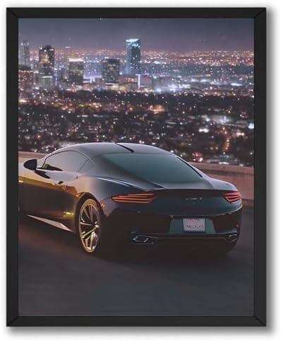 InkFlow Posters Luxury Sports Car Canvas Poster by InkFlowPosters
