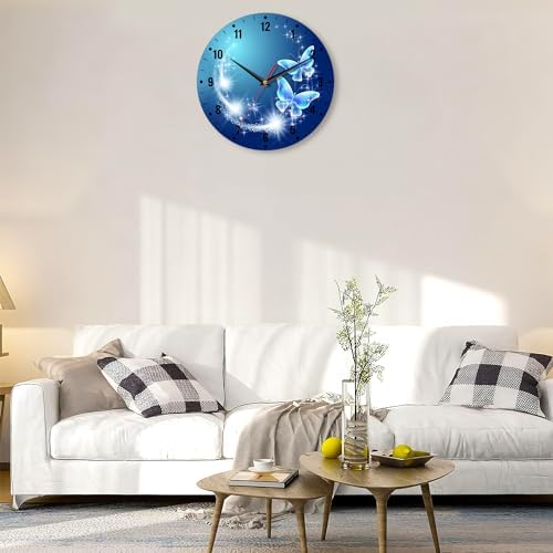 SPUNKER Wall Clock, Stars Clocks 10 Inch Silent Non-Ticking Wall Battery - Image 6