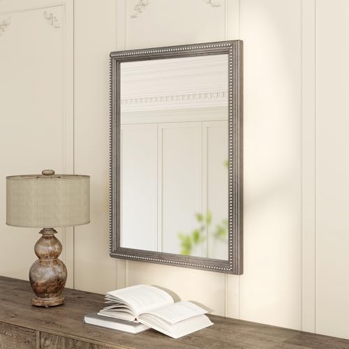 Axeman 22x30 Wood Wall Mirror, Rustic Bathroom Mirror, Vintage Wall Mounted by Axeman