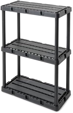 Gracious Living Knect-A-Shelf 3-Shelf Solid Light-Duty Storage by GraciousLiving