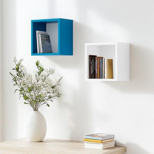 Kaboon Cube Floating Shelves Set2, Display Shelves Wall Mount 7.75" D x 12.5" W - Image 6