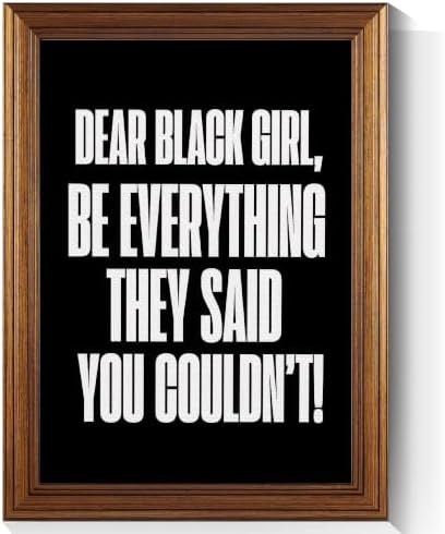 Be Everything They Said You Couldn't Motivational Canvas Wall Art, by Handmade