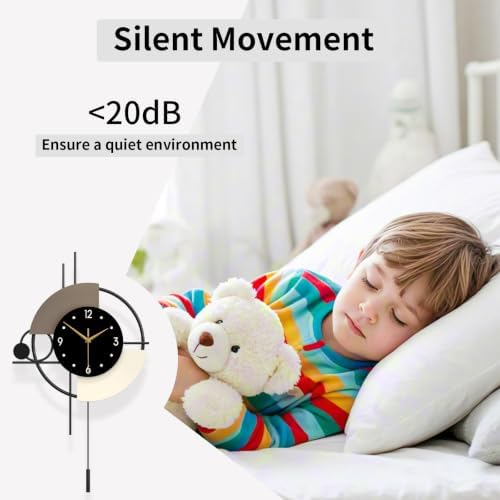 Large Modern Decorative Pendulum Wall Clock - Image 5