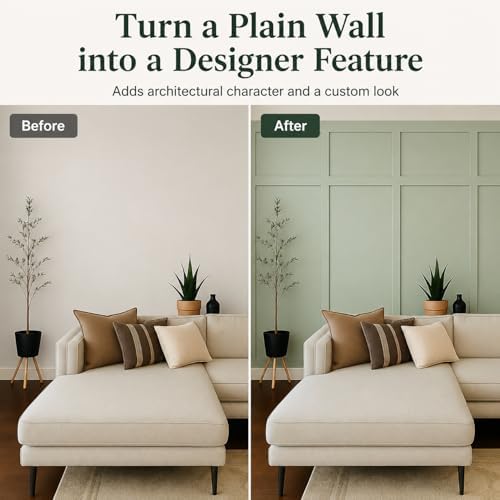 Nuanchu 150 x 100 Inches MDF Board and Batten Wall Panel Kit Premade - Image 4