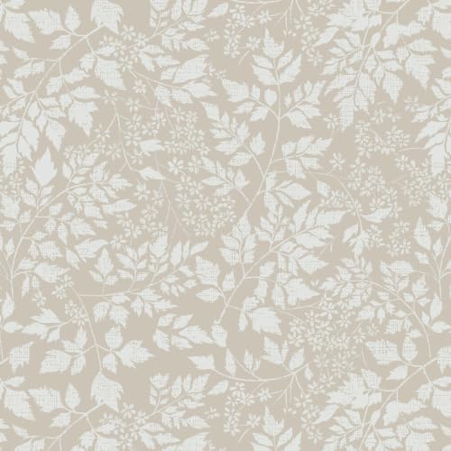 Peel and Stick Wallpaper Beige Neutral Boho Contact Paper 17.3" x 78.7" Leaf by Micpolo