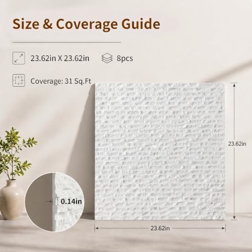 GLSLAND 3D Faux Stone Wall Panels - Image 4