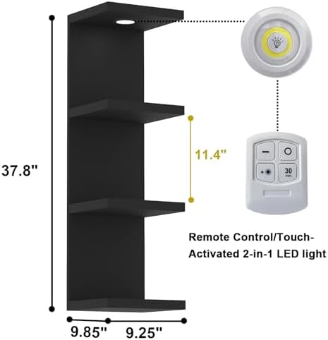 LitaEther Versatile 4 Tier Wall Shelf Unit, Display Floating Shelf - Image 3