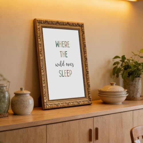 Framed Where the Wild Ones Sleep Poster Canvas Print Art Boho Wall Decor - Image 6