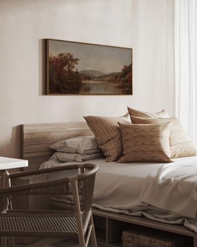 InSimSea Extra Large Framed Vintage Wall Art, Fall Nature Landscape - Image 2