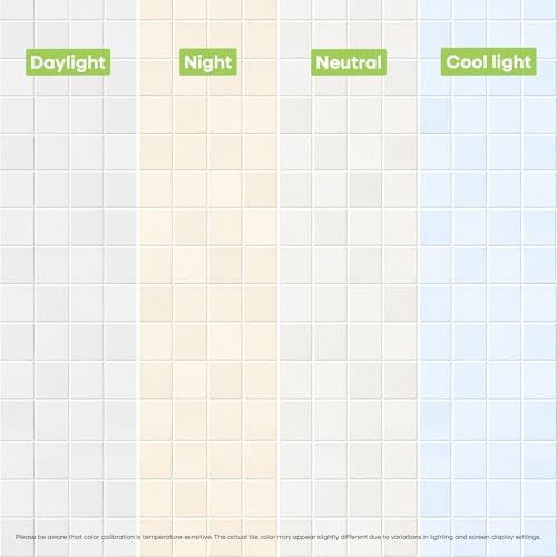 Select 5 Pack Peel and Stick Backsplash Square Tiles, 12x12 in, Stone White - Image 6