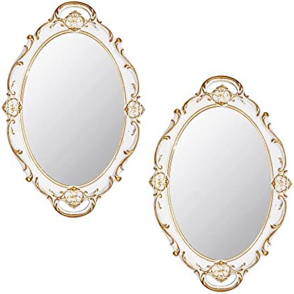 Eaoundm 14.5 x 10 inchs Oval Antique Mirror by Eaoundm