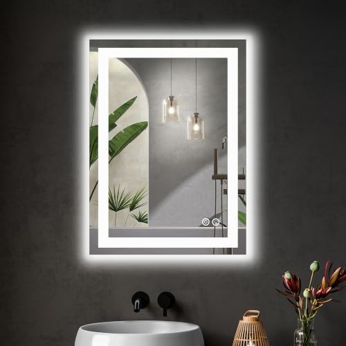 DUMOS 20.1"x28.1" LED Bathroom Mirror, Bathroom Vanity Mirror by DumosLifestyle