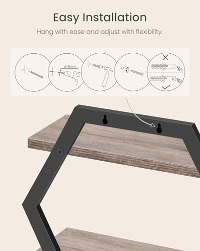 CHOEZON Hexagon Floating Shelves - Image 7