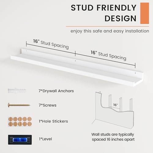 Picture Ledge Shelf, Floating Shelves - Image 5