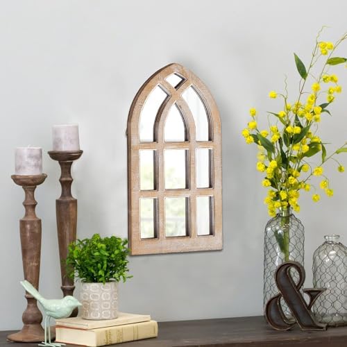 Small Rustic Arched Window Mirrors - Image 4