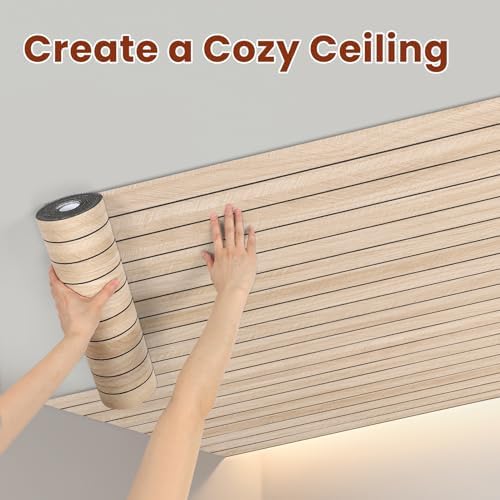 Thick Peel and Stick Slat Wall Panel Self-Adhesive 3D Wood Grain - Image 5