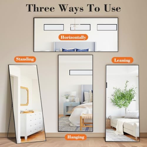 Sweetcrispy 56"x21" Full Length Mirror, Standing Full Body Mirror - Image 6
