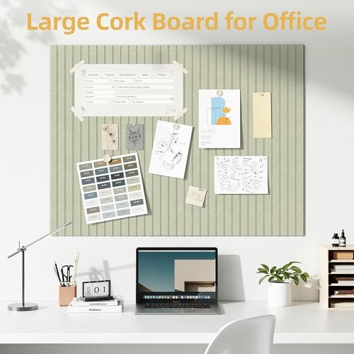 Large Cork Board for Walls 12 Pack Bulletin Board - Image 2