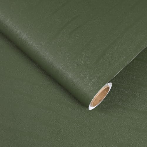 VaryStyle Green Grasscloth Peel and Stick Wallpaper Textured 15.7"x118" - Image 7