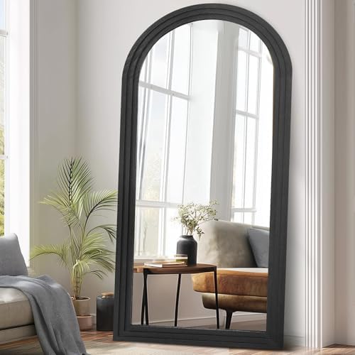 71x32 Arched Full Length Mirror, Solid Wood 3 Layer Frame - Image 6
