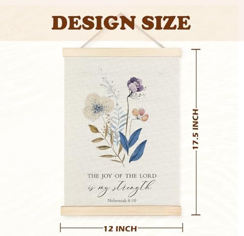Supwhd Christian Wall Decor, the Joy of the Lord is My Strength Bible Verses - Image 6