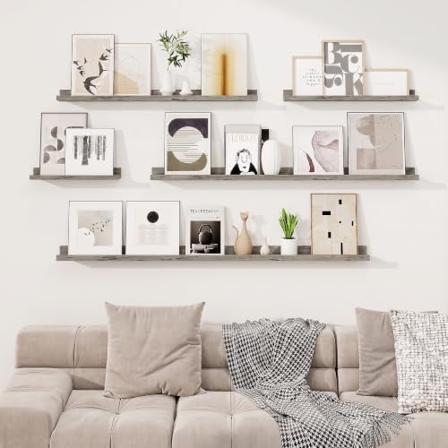 Picture Ledge Shelf, 28 inch Floating Shelves Set of 2 - Image 7