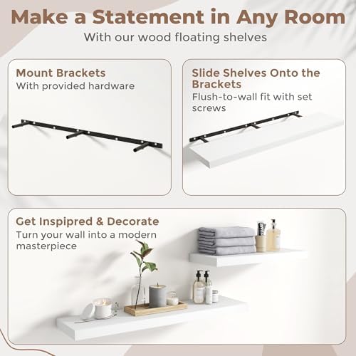 72 Inch Floating Shelves for Wall - Image 6
