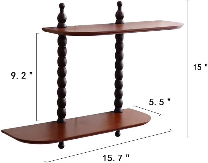 2-Tier Wall Mounted Floating Shelf - Image 2