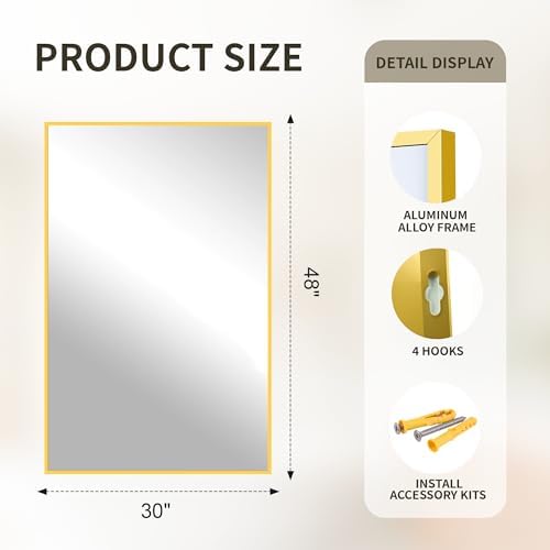 FICTOR Bathroom Vanity Mirror for Over Sink - Image 2