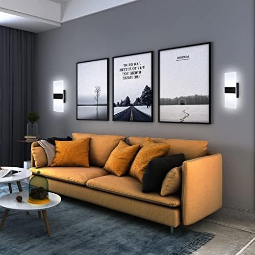Lightess LED Wall Sconces Set of Two, Indoor Wall Lamps - Image 6