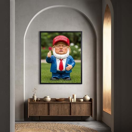 InkFlow Posters Garden Gnome Figurine Canvas Poster - Image 4