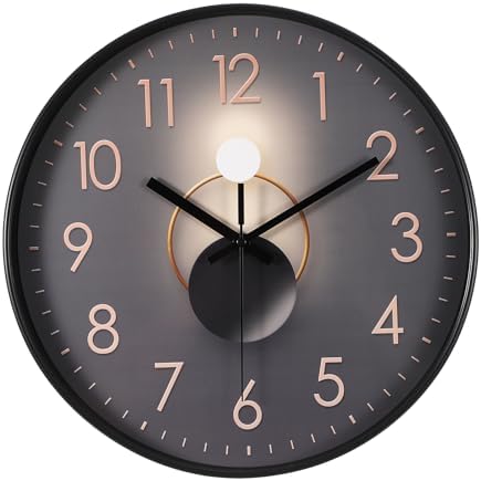PATIKIL 12 Inch Modern Wall Clock, Silent Non-Ticking Wall Clocks Sweep by PATIKIL