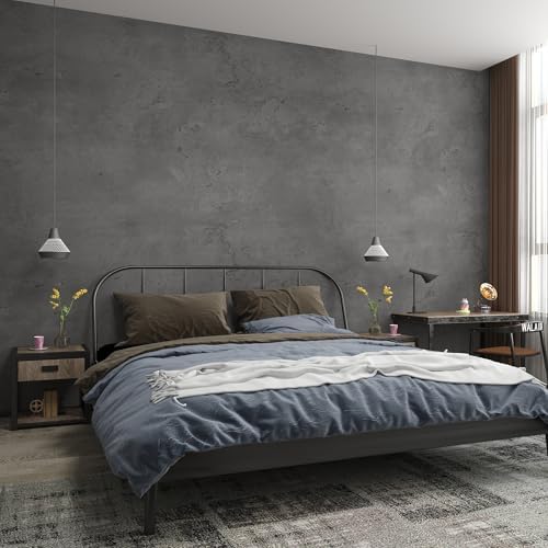 3yecao 48"×591" Large Size Extra Wide Thick Darker Grey Black Concrete - Image 5