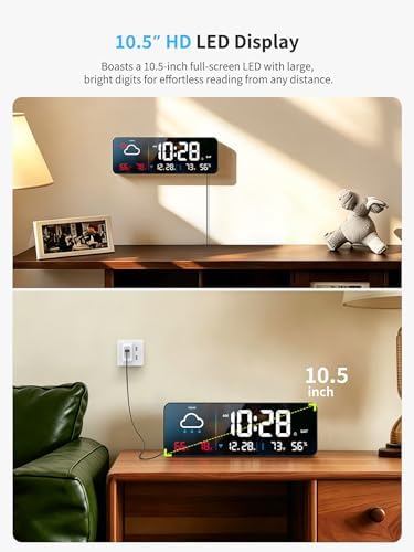 Digital Wall Clock, Digital Clock Large Display - Image 4