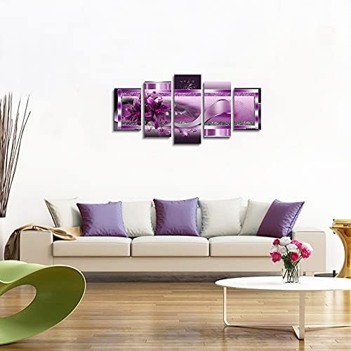 LUDUHU Abstract Orchid Flowers Canvas Print - Image 2