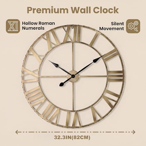 deerlove Large Wall Clock 32 Inch - Image 2