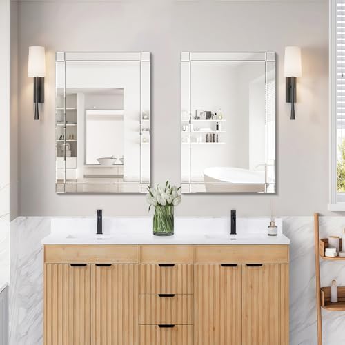 Pregaspor 24x36 Inch Rectangle Bathroom Vanity Mirror - Image 2