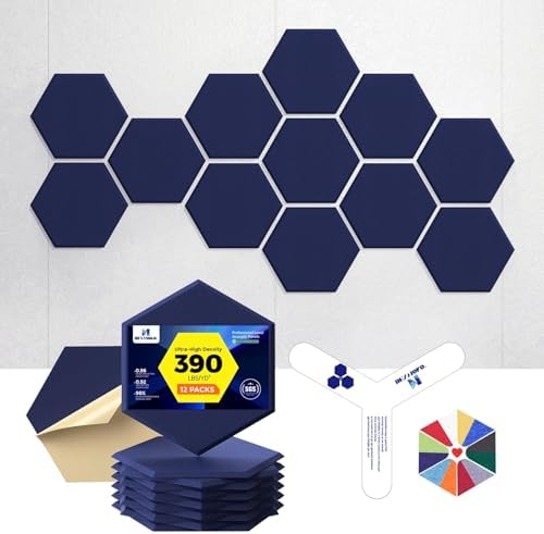 Self-Adhesive Acoustic Panels, 2nd Generation Sound Absorbing Panel, by DEXMOKO
