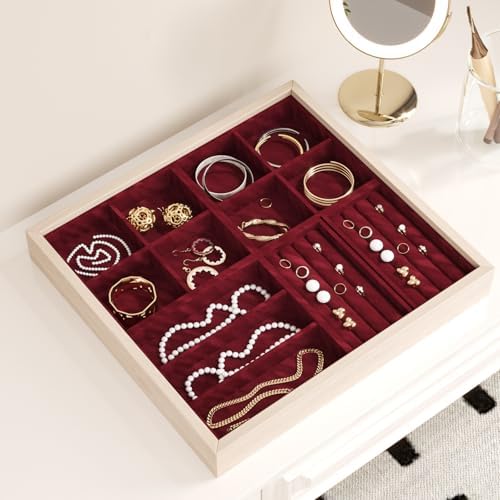 Burgundy Felt Drawer Liner Self Adhesive Velvet Flocking Liner - Image 2
