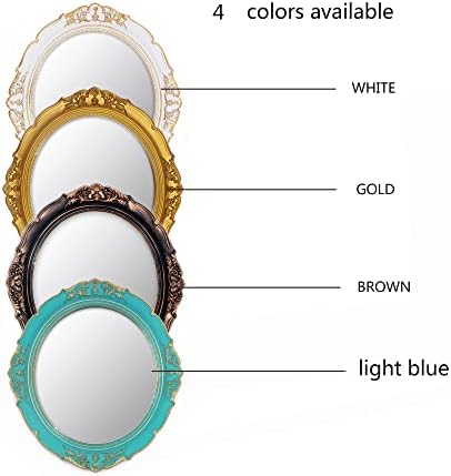 Eaoundm 13.1 x 14.8 inchs Decorative Wall Mirror Oval - Image 5