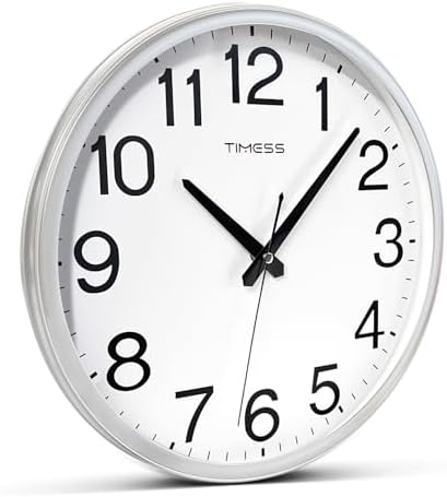 TIMESS 18-Inch Silent Non-Ticking Analog Wall Clock - Image 4