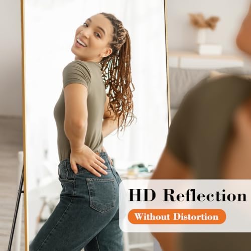 Sweetcrispy 56"x15" Full Length Mirror, Standing Full Body Mirror - Image 3