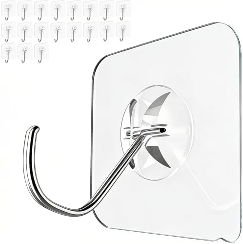 Latoxcaa 20-Pack Heavy Duty Wall Adhesive Hooks by Latoxcaa-SpaceMaster