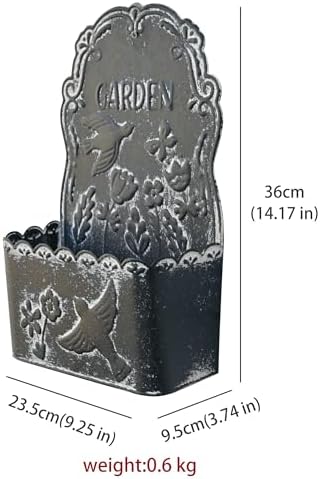 BIG FORTUNE Metal Wall Mount Planter Wall Vases - Image 2