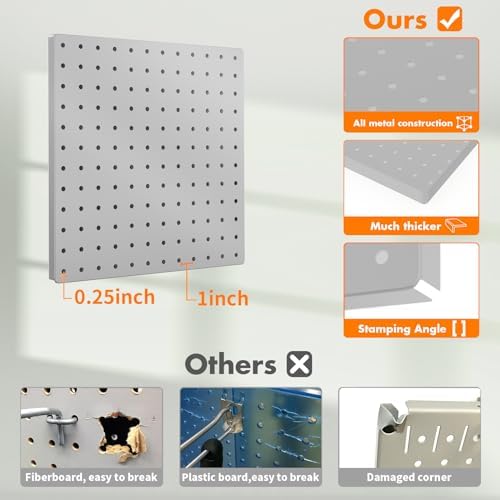 Peg Board, Heavy Duty Pegboard Wall Organizer - Image 3