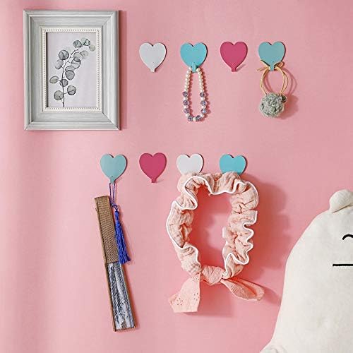 JtmyAota 12 Pack Heart Wall Hooks, Kawaii Room Decor Hooks - Image 4