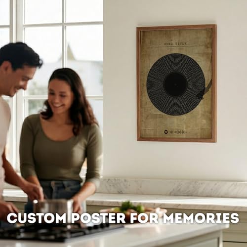 Personalized Song Lyrics Wall Art Framed, Custom Wall Decor - Image 2
