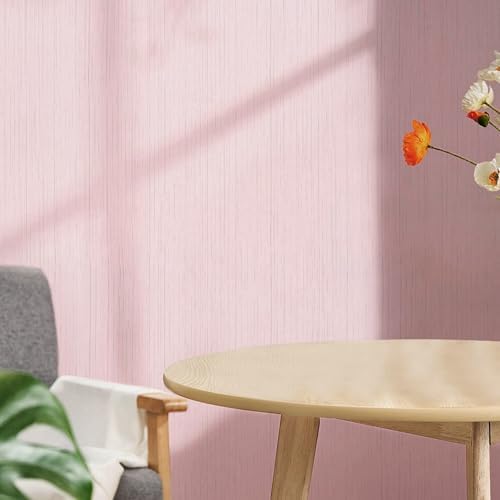Pink Grasscloth Wallpaper Peel and Stick Wallpaper Texture Contact Paper - Image 6