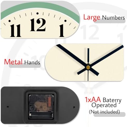 12" Modern Silent Wall Clock - Image 5